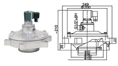 袋式系列淹沒電磁脈沖閥 袋式系列淹沒電磁脈沖閥