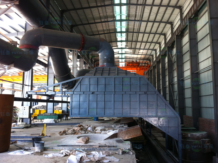 河南許昌20T中頻爐除塵器系統 河南許昌20T中頻爐除塵器系統